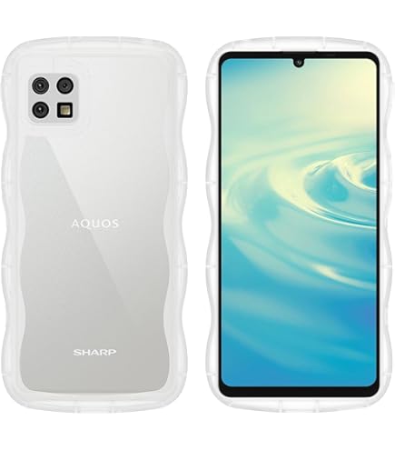 Amazon.co.jp: HILEGENER for AQUOS Sense4 かわいい ケース うねうね